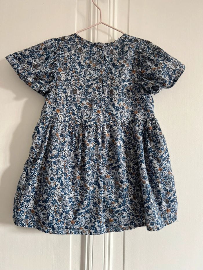Robe fleurie bleue tape à l’œil 24 mois - photo numéro 3