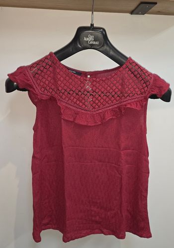 Tee-shirt MC bordeaux #kiabi XS