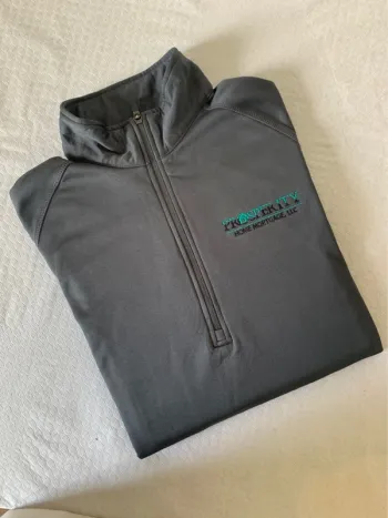 Pull quart zip Eddie Bauer gris - Logo Prosperty Home Mortgage