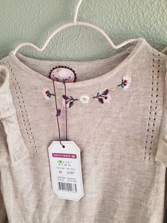 Robe automne hiver sergent major 3 ans neuve - photo numéro 2