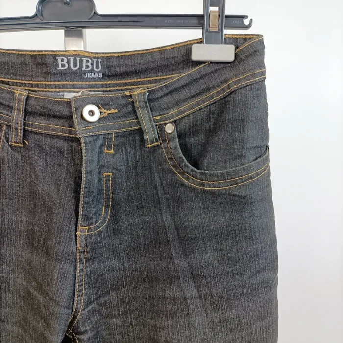 Jean noir Bubu Jeans brodé – Taille 40 A721 - photo numéro 3