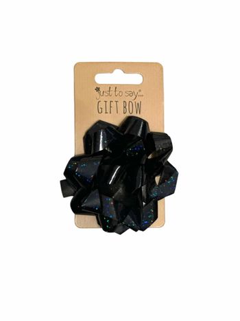 Nœud Scintillant Cadeaux Noir Just To Say