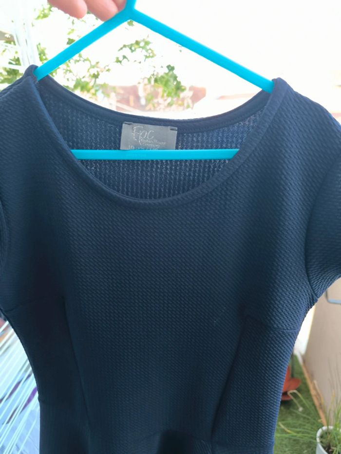 Robe mi saison bleue marine - photo numéro 2