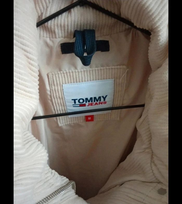 Jolie doudoune tommy jeans beige taille M - photo numéro 3