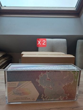 Lot de 2 acryliques ultra premium évoli ev8.5 Pokémon aimants puissant épaisse