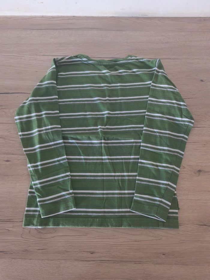 Tee-shirt manches longues 10 ans rayé - photo numéro 3