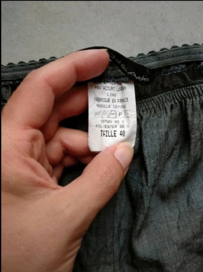 Panta court gris. Mado et les autres. Femme . taille 40 - photo numéro 5