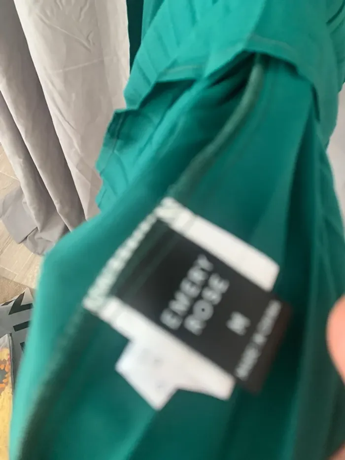 robe verte longue avec plies - photo numéro 8