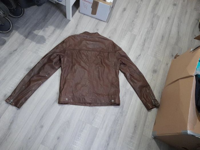 Veste en cuir marron - photo numéro 9