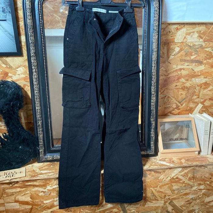 Pantalon cargo droit noir
