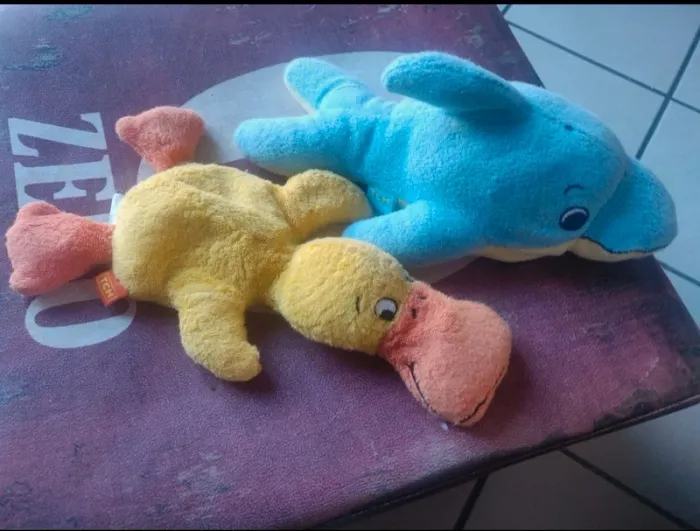 Canard et dauphin tissu mousse TCM - photo numéro 2