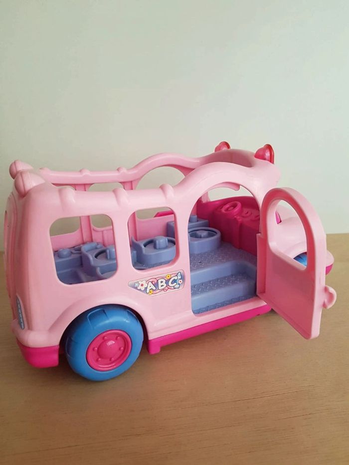 Fisher price car scolaire rose, sonore et lumineux Little people de Fisher Price - photo numéro 19