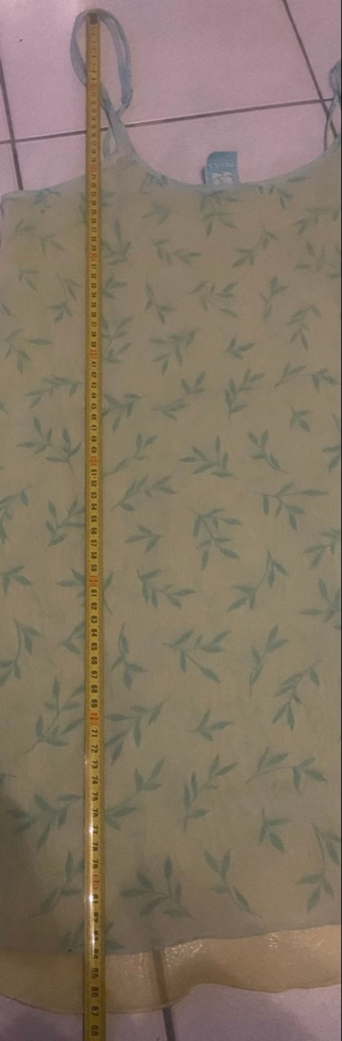 Nuisette à motifs »Etam »verte et jaune - photo numéro 6