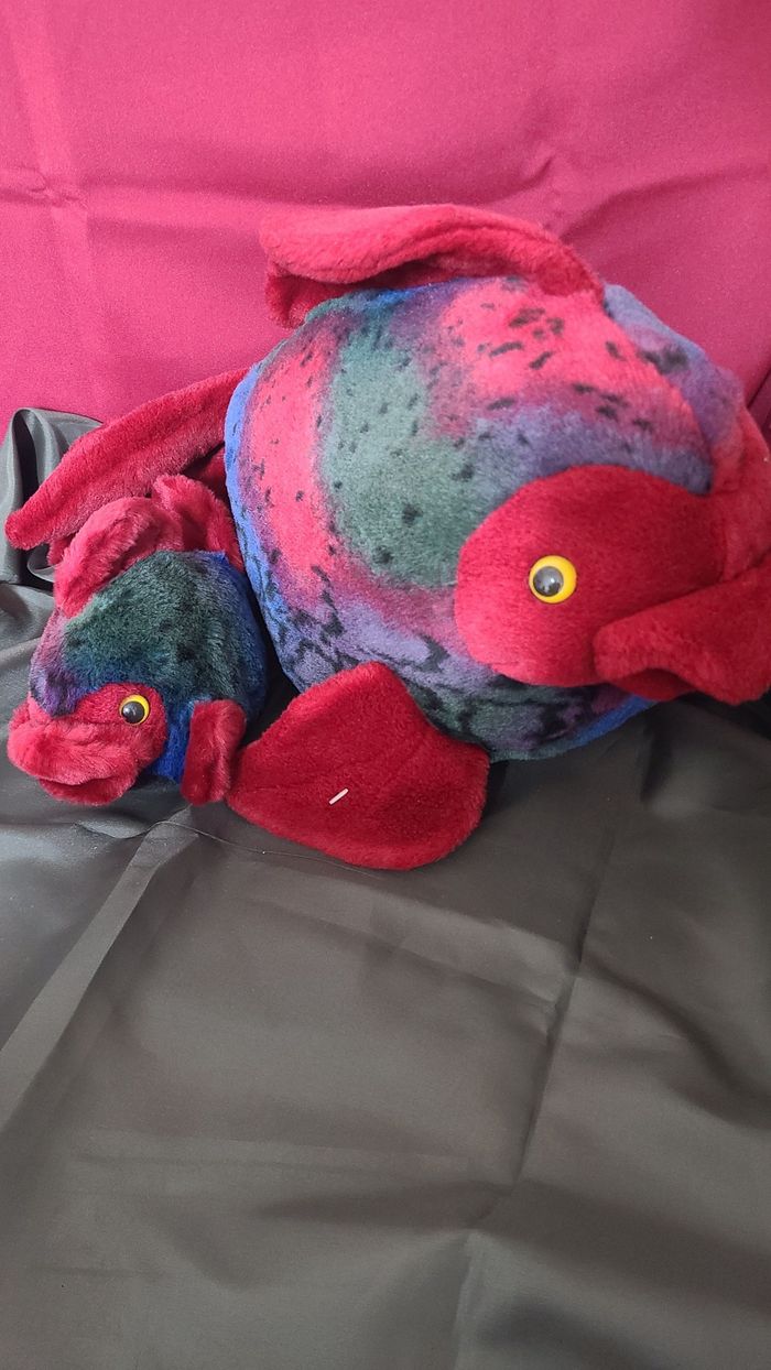 peluche poisson anima multicolore doudou poisson des iles 34 cm - photo numéro 8