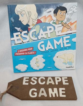 livre 📙  escape game ,  2  missions pour préserver ta planète!