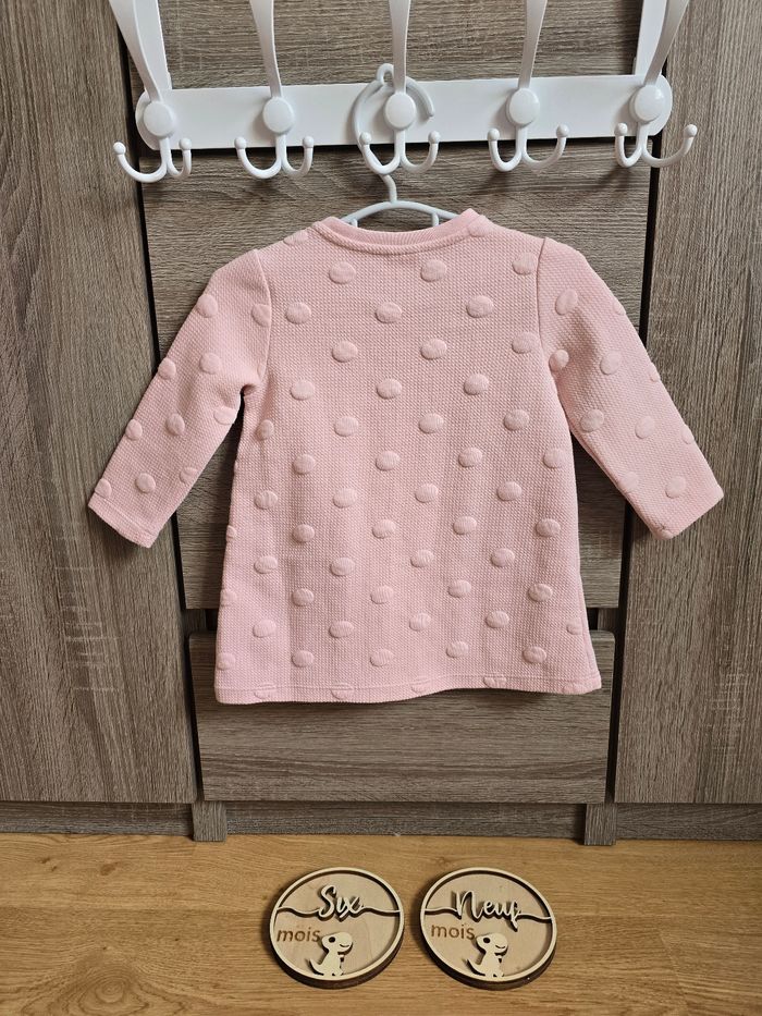 Vêtement Bébé Fille - Robe rose - H&M - 6/9 mois 74 cm - photo numéro 5