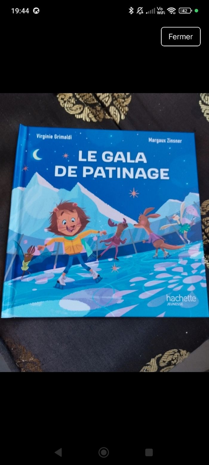 Livre "le gala de patinage"