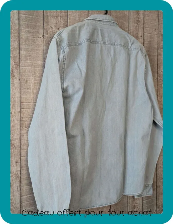 Blouse/chemise en jean Zara 36 - photo numéro 6