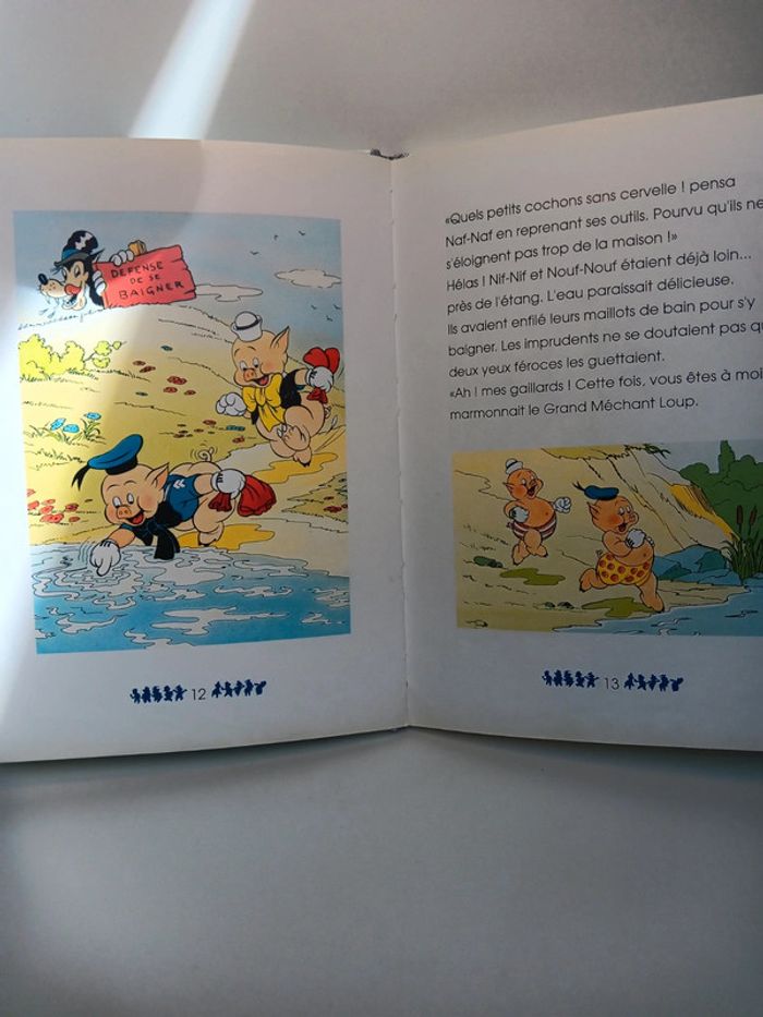 Livre vintage Walt Disney Les 3 petits cochons et la machine infernal 45pages dépôt légal - photo numéro 5