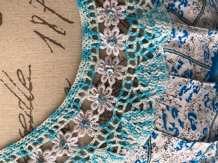 Djellaba blanche et bleue - photo numéro 4