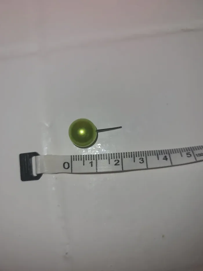 Boucles d'oreilles Perle verte - photo numéro 3
