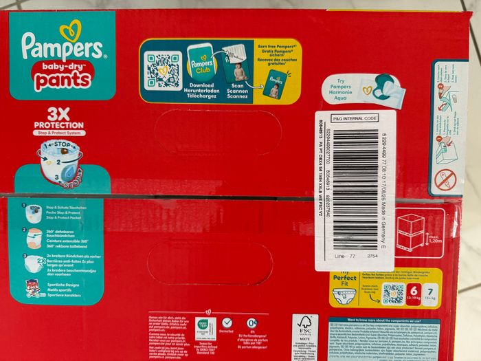 Couche Pampers Baby-Dry Pants taille 6 - photo numéro 4