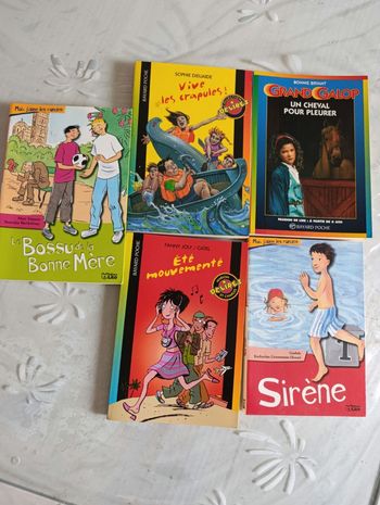 Lot de 5 romans pour enfant a partir de 8 ans