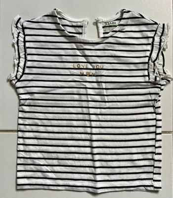 Tee-shirt à manches volantées