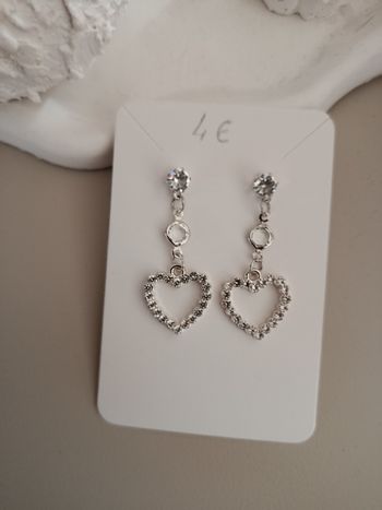 BO coeur strass 
