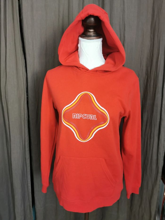 Sweat à capuche Rip curl rouge taille 14 ans ou XS