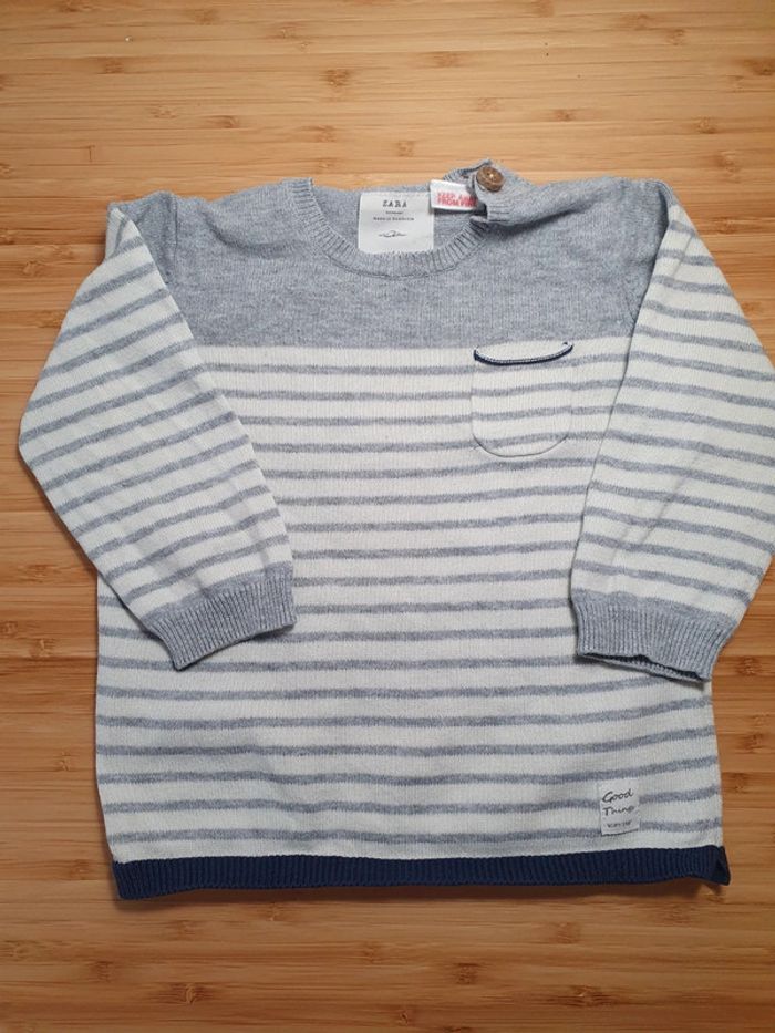 Pull Zara été léger sweater sweat 12 18 mois Zara