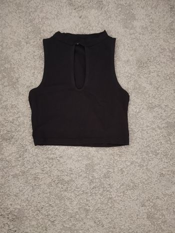 Crop top noir