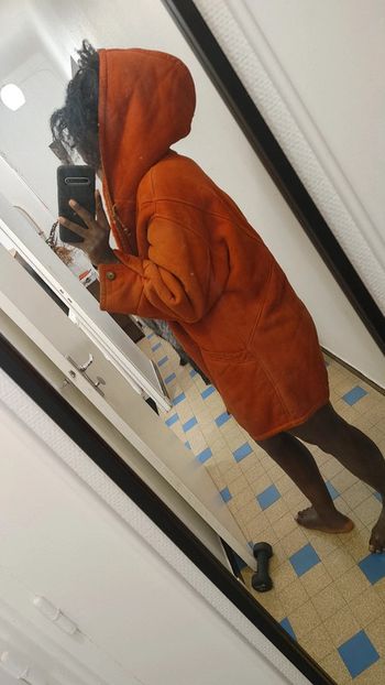 Manteau vintage shearling montone sheepskin mouton retourné
