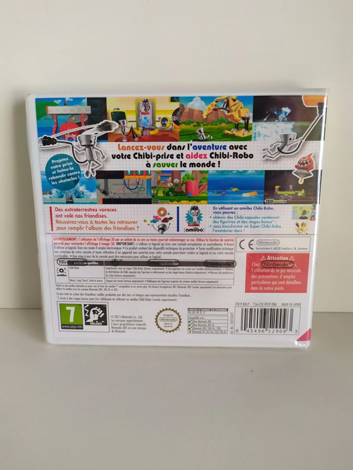 Chibi-robo! Zip Lash Nintendo 3DS/2DS amiibo neuf sous scello - photo numéro 2