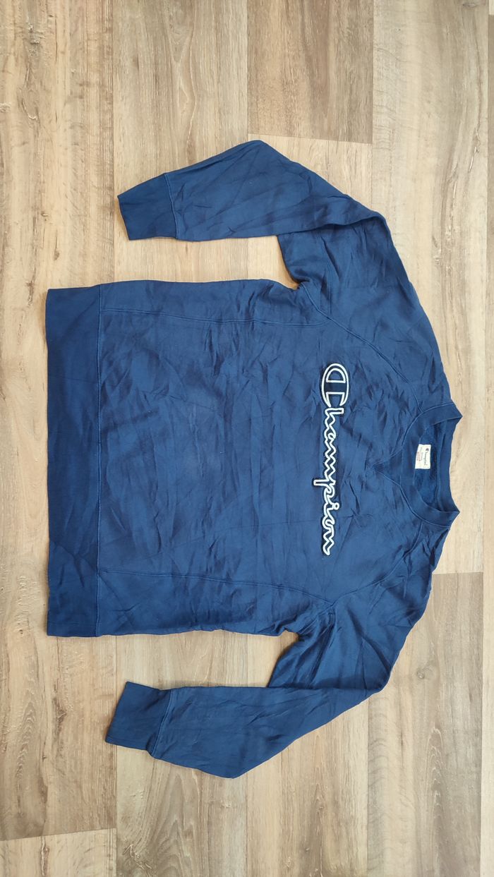 Vêtement Homme Sweatshirts Sweats pull bleu Champion taille M #Retrostreet - photo numéro 5