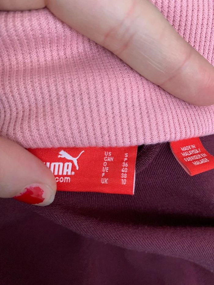 sweats Puma bordeaux taille S - photo numéro 5
