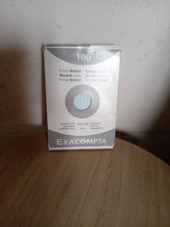 Fiches bristol Exacompta