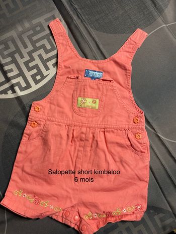 Combi short kimbaloo 6 mois
