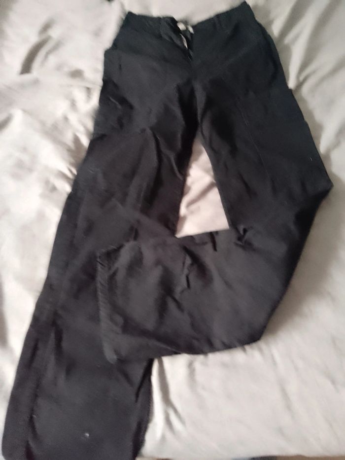 Pantalon cargo noir xs 32 - photo numéro 3