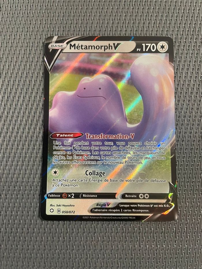 Carte Pokémon Métamorph V 050/072 Destinées Radieuses FR