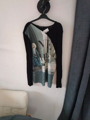 Tee shirt manches Zara femme