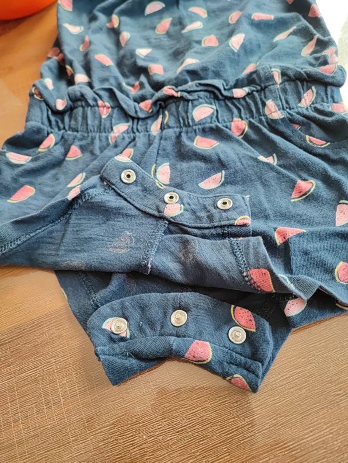 Combishort fille marine 12 mois - photo numéro 4