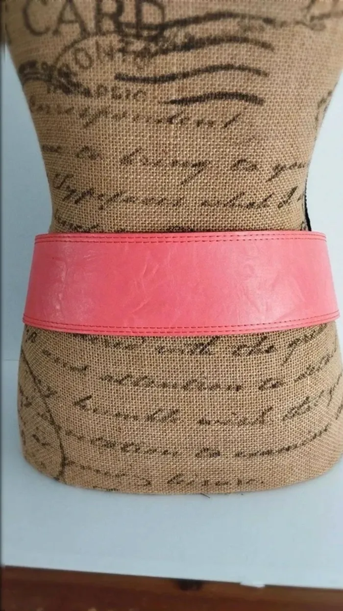 Superbe ceinture rose large 100 cm femme synthétique - photo numéro 7