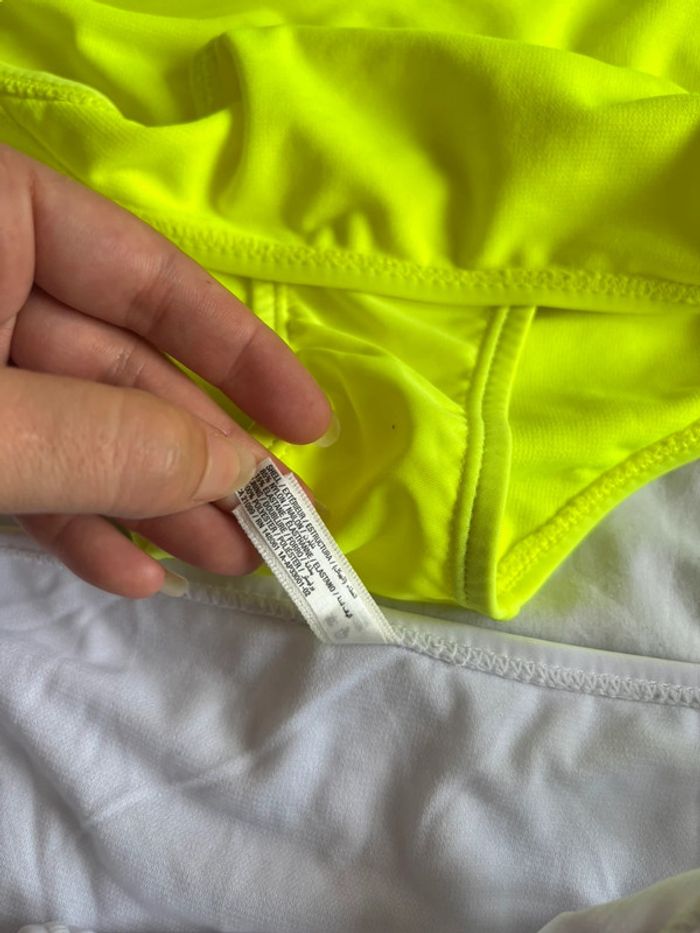 Lot 2 bas de maillots de bain bikini blanc jaune fluo Ardene taille L/40 neuf - photo numéro 9