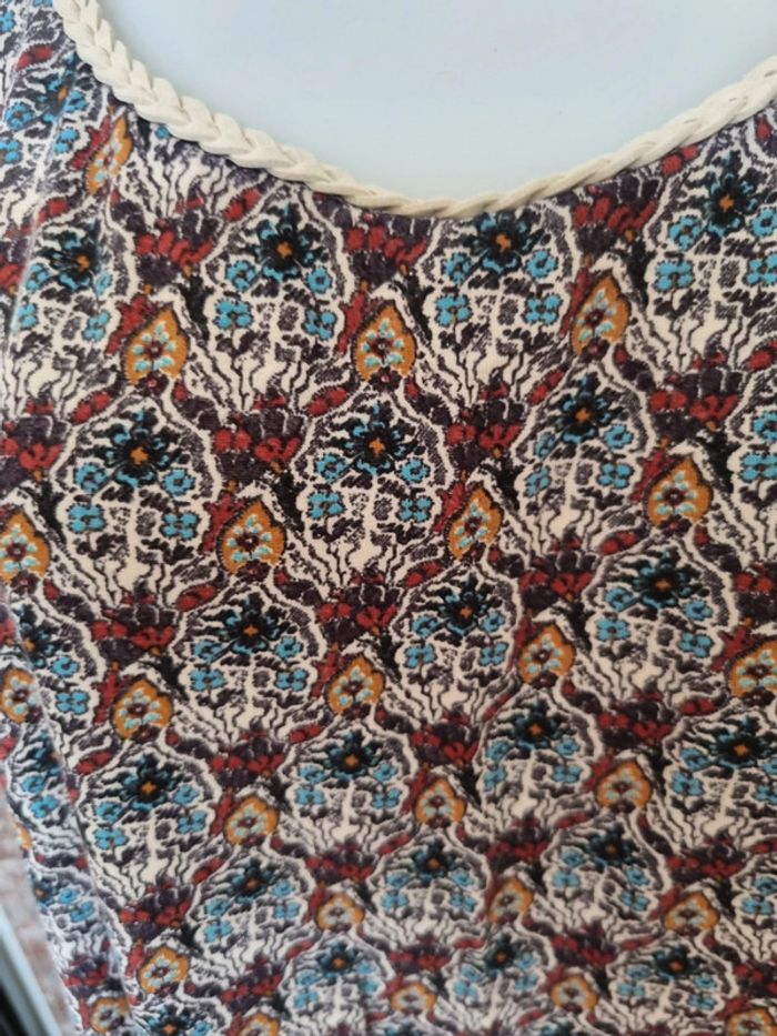 Blouse bretelle "cuir ecru" taille M - photo numéro 3