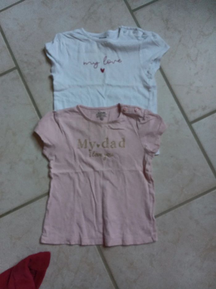 2 tee shirt manche courte kiabi 24mois