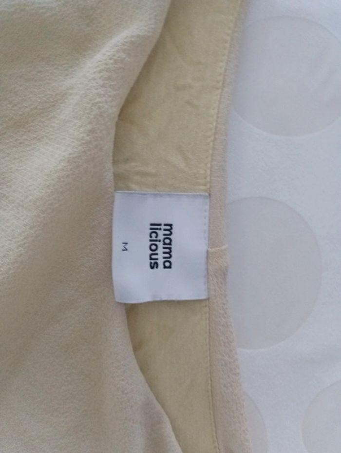 Tee shirt blouse femme manches courtes Mama Licious taille M a nouer cintrée - photo numéro 5