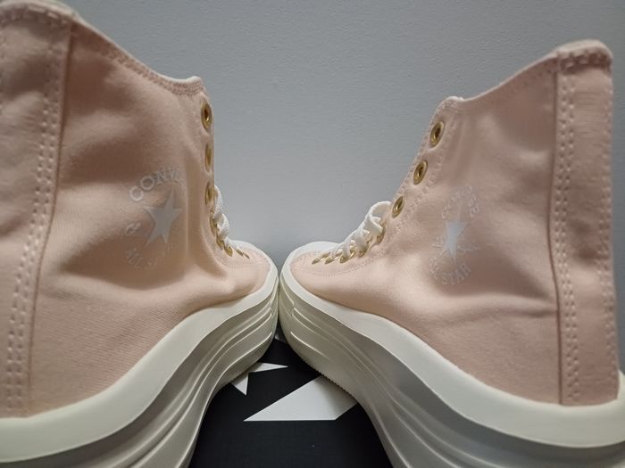Basket converse neuve toile montante compensée pointure 40 rose - photo numéro 7