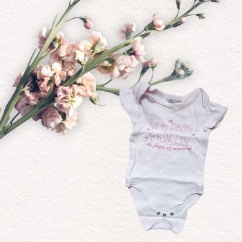 Body "Petite Princesse" taille 9 mois