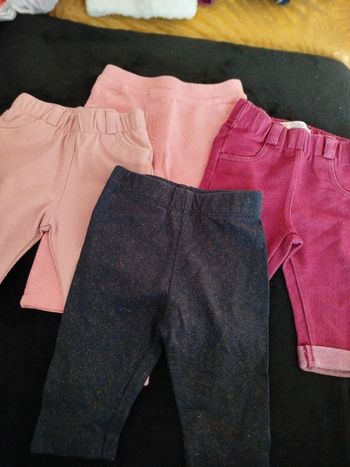 Lot 4 pantalons - 3 mois